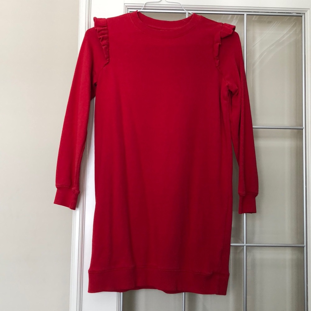 HANNA ANDERSSON RED LONG SLEEVE SWEATSHIRT DRESS Sz. EU150/US12
